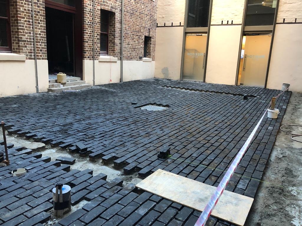 Sussex Street Sydney — heritage cobblestone and masonry restoration